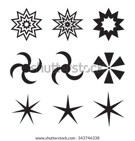 Ninja Stars Stock Vector 86756860 - Shutterstock