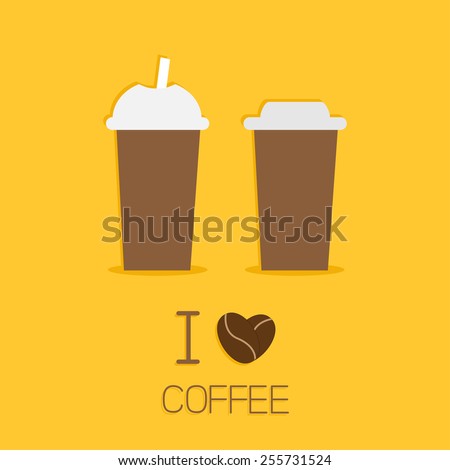 Image Result For Plastic Coffee Cups Watercolor Coffee In Plastic Cup Stock Vector Image stock vector two disposable coffee paper cups icon i love coffe heart sead flat design vector illustration 255731524 Plastic Coffee Cups Watercolor Coffee In Plastic Cup Stock Vector Image