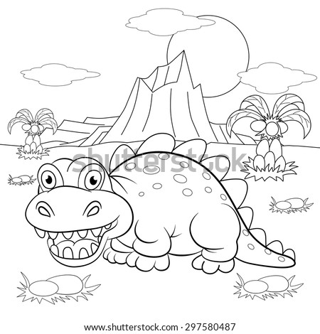 Dinosaur Landscape Stock Images, Royalty-Free Images & Vectors