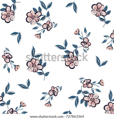 Vector Blossoming Twig Jasmin Silhouette Spring Stock Vector 57442108