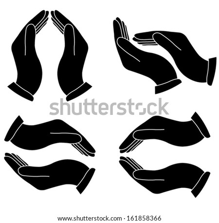 Vector Hands Icons Stock Vector (Royalty Free) 161858366 - Shutterstock