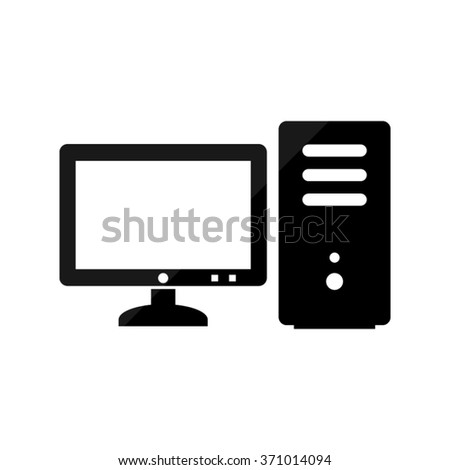 Computer Icon 스톡 벡터 132945287 - Shutterstock