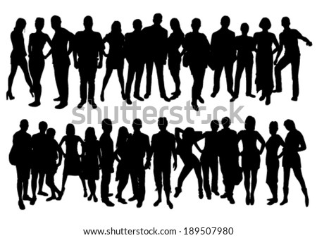 Business People Silhouettes Stock Vector 106366790 - Shutterstock