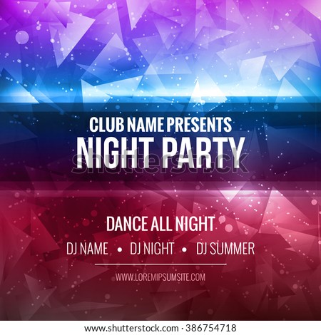 Party Background Stock Images Royalty Free Vectors Night Dance Poster