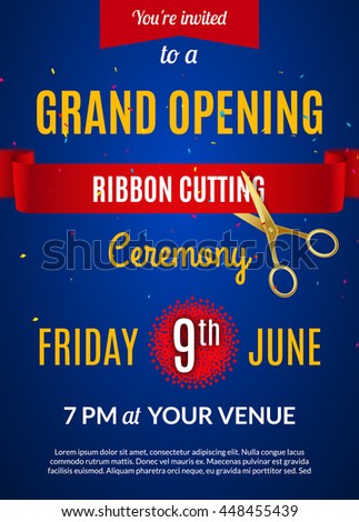 grand opening event flyer