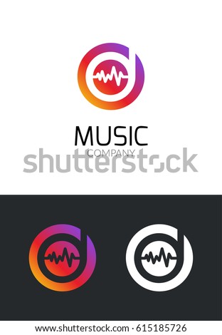 Music Logo Design Concept Business Creative 스톡 벡터 615185726 - Shutterstock