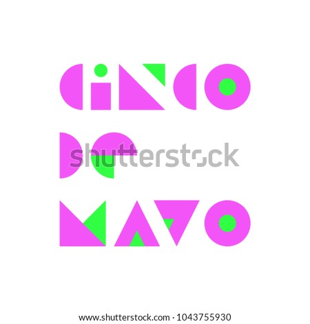 cinco de mayo may 5 federal stock vector royalty free 1043755930
