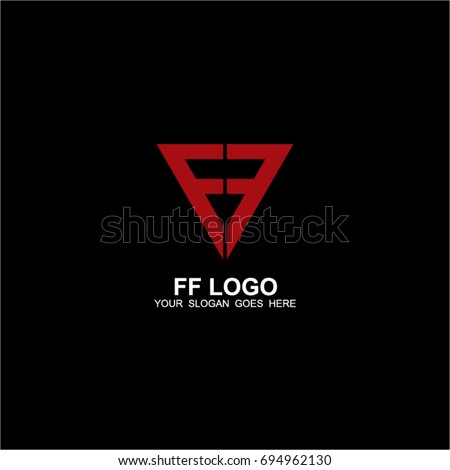  Ff  Logo  Design Stock Vector 694962130 Shutterstock