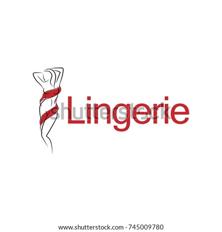 Vector Template Logo Lingerie Underwear Intimate Stock Vector 745009780 ...