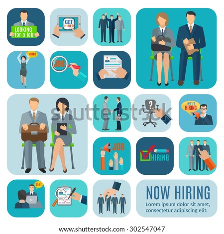 looking for job and application online via recruitment agencies sites flat icons collection abstract isolated vector - Collection Agent Jobs looking for job and application online via recruitment agencies sites flat icons collection abstract isolated vector - Collection Agent Jobs