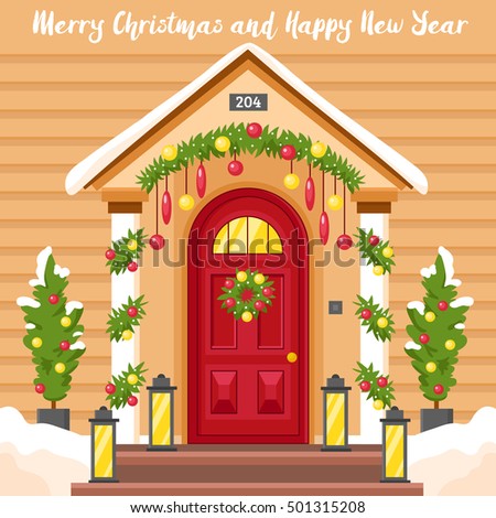 Christmas Front Door Clipart decorative door welcome christmas stock images, royalty-free Christmas Front Door Clipart decorative door welcome christmas stock images, royalty-free
