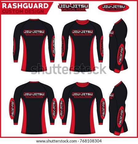 Rash Guards Template Stock Images Royalty Free Images Vectors Shutterstock Rash Guard Design Template
