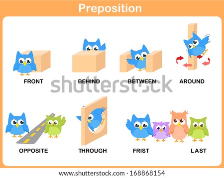 Worksheets Pic On Preposition preposition stock images royalty free vectors shutterstock of motion for preschool