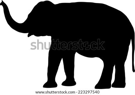 Elephant silhouette Stock Photos, Images, & Pictures | Shutterstock