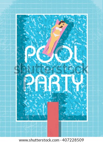 summer pool party poster template sexy stock vector 407228509 flyer for pool party events