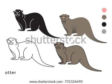 Download Cute Otter Svg Layered Svg Cut File