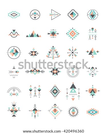 Esoteric Alchemy Boho Bohemian Sacred Geometry Stock Vector 420496411 ...