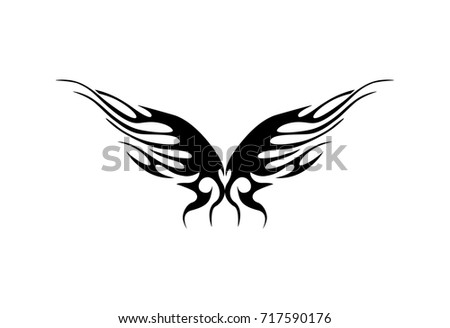 butterfly tribal tattoo pattern design stock vector 717590176 butterfly tribal tattoo pattern design stock vector 717590176