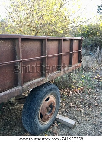 Old Rusty Farm Trailer Old Rusty Farm Trailer