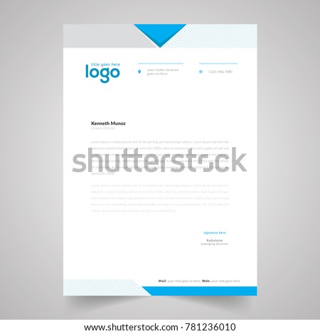elegant letterhead design