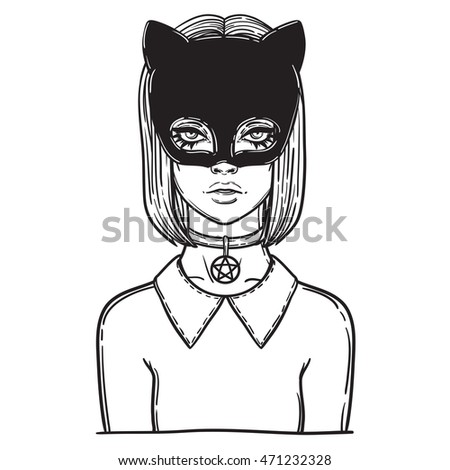 Latex cat woman suit