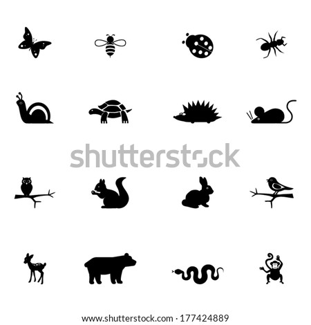 Illustrations Animals Stock Vector (Royalty Free) 177424889 - Shutterstock