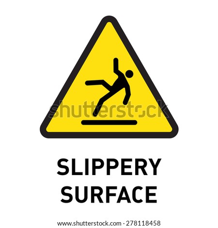 Danger Sign Warning Steep Slope Ahead Stock Photo 223596442 - Shutterstock