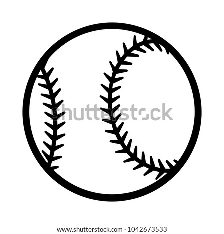 Download Baseball Ball Silhouette Vector Illustration Isolated ...