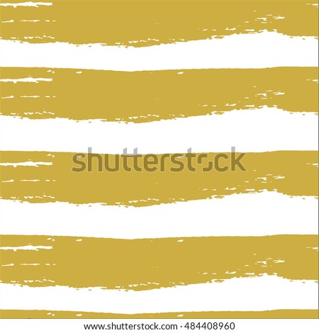 Glitter Gold Striped Wallpaper Paint Brush Vectores En Stock 427566475