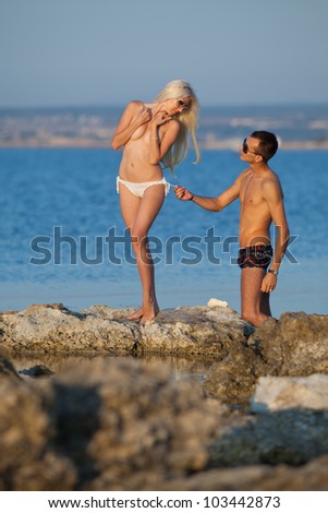 Think, that Naked couple in the sea Naked couple in the sea question seems