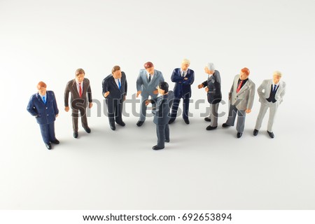 Group Business People Standing On Pieces Stock Photo 59294644 ...