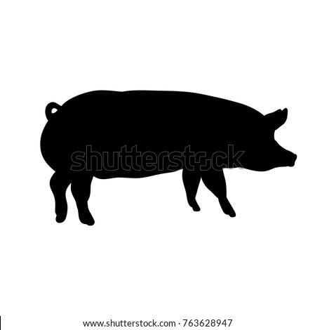 Pig Silhouette Stock Images, Royalty-Free Images & Vectors | Shutterstock
