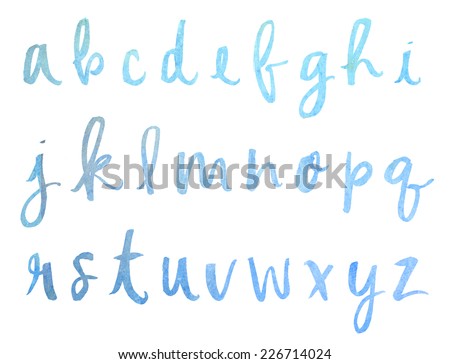 Modern calligraphy alphabet Stock Photos, Images, & Pictures | Shutterstock
