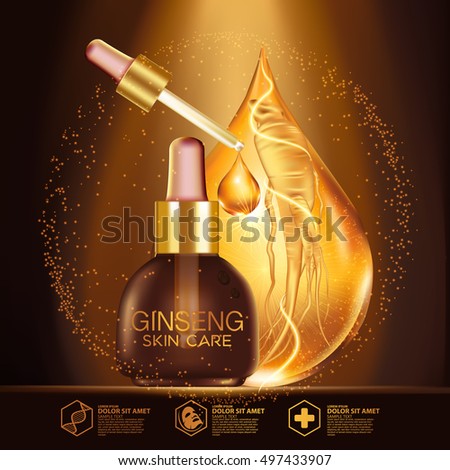Ginseng Serum Skin Care Cosmetic