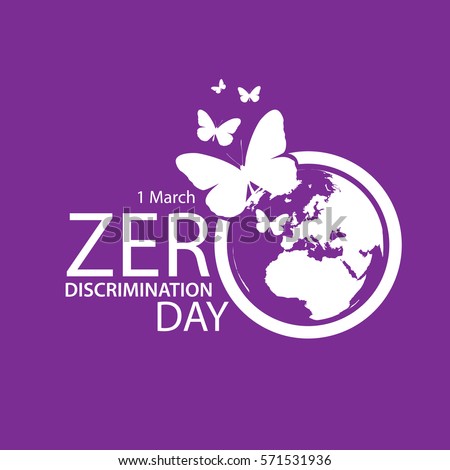 Zero Discrimination Day Stock Vector 571531936 - Shutterstock