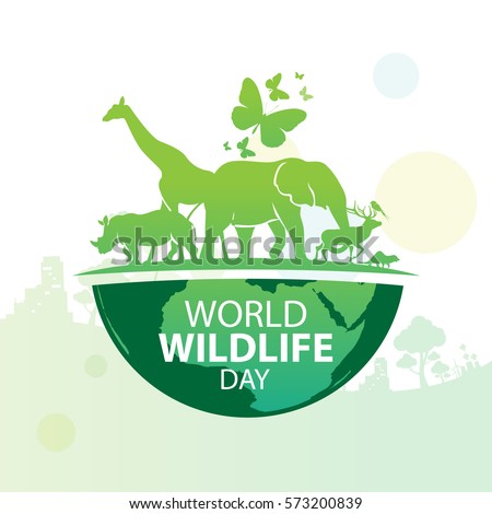  World  Wildlife Day  March 3 Stock Vector 573200839 