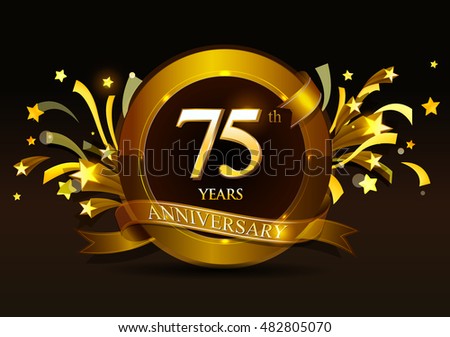 for birthday greeting card 75th Free Anniversary Royalty Images, 75th Stock Images