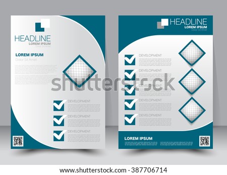 Flyer Template Business Brochure Editable A4 Stock Vector 