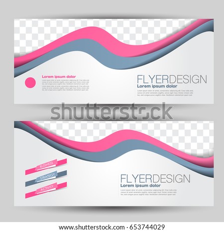 flyer banner web header template set stock vector 653744029 header for flyer