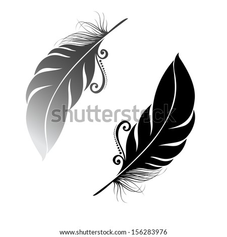 Download Peerless Decorative Feather Vector Patterned Design Stock ...