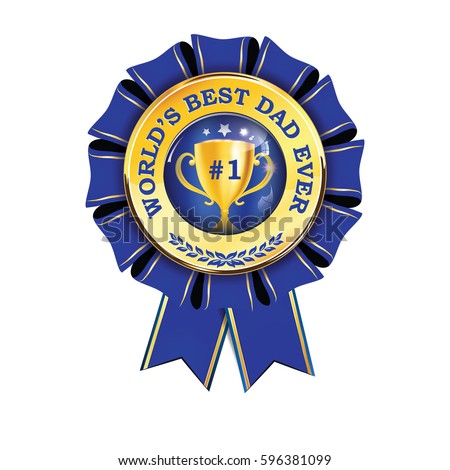 Worlds Best Dad Ever Printable Award Stock Vector 596381099 - Shutterstock