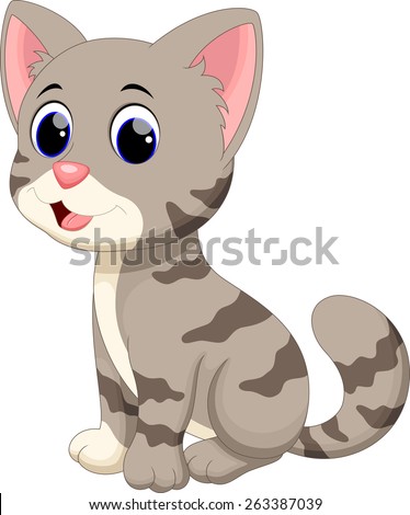 Cute Animated Cat Face Cute Animated Cat Face