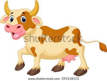 Cute cow cartoon