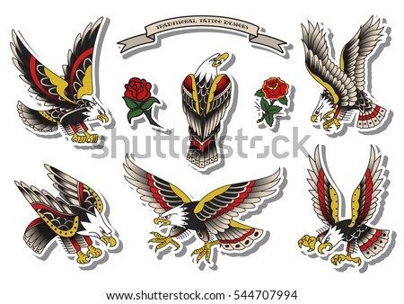 vector coffins traditional tattoo designs traditional stock vector vector coffins traditional tattoo designs traditional stock vector