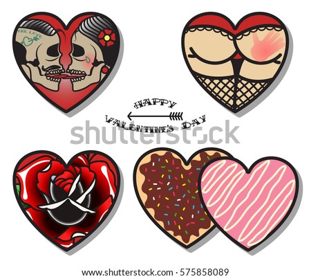 vector happy valentines day stickers set stock vector 575858089 vector happy valentines day stickers set stock vector 575858089