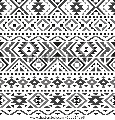 Tribal Vintage Ethnic Seamless Stock Vector 153710186 - Shutterstock