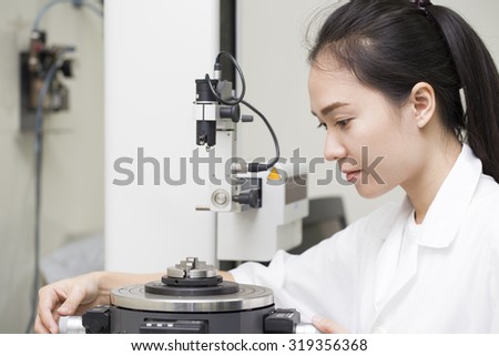 Engineer setup testing machine