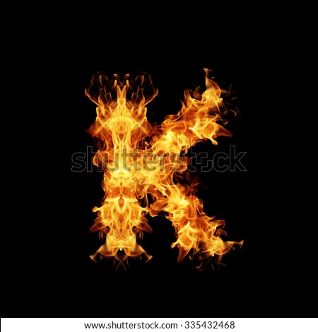 K Fire Isolated Letter Stock Photos, Images, & Pictures | Shutterstock