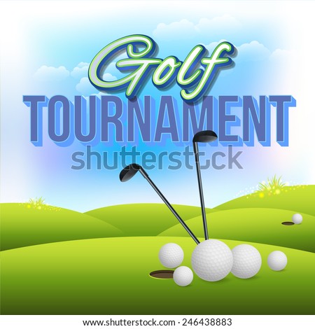 Golf Tournament Concept Flyer Poster Ad Stock Vector (Royalty Free ...