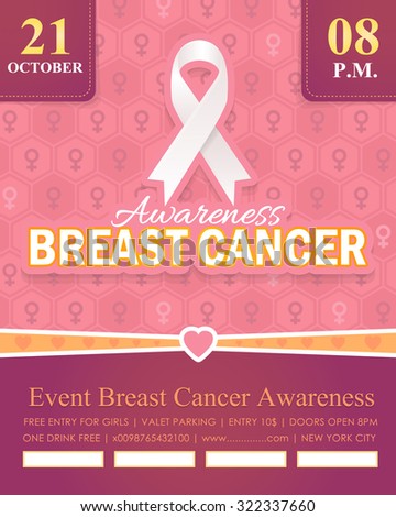 breast cancer awareness month flyer poster stock photo photo cancer awareness flyer